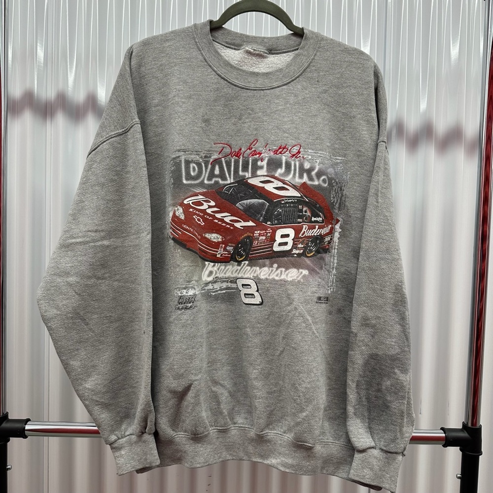 Vintage Y2K Nascar Dale Jr Budweiser Crewneck
